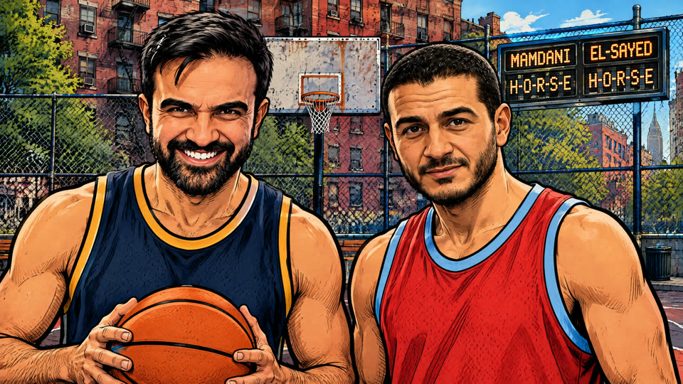 HORSE attract mode, Mamdani and El-Sayed on a New York playground