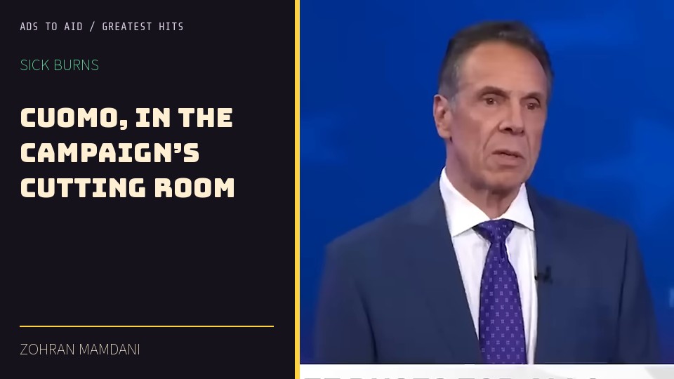Watch Cuomo, in the campaign’s cutting room
