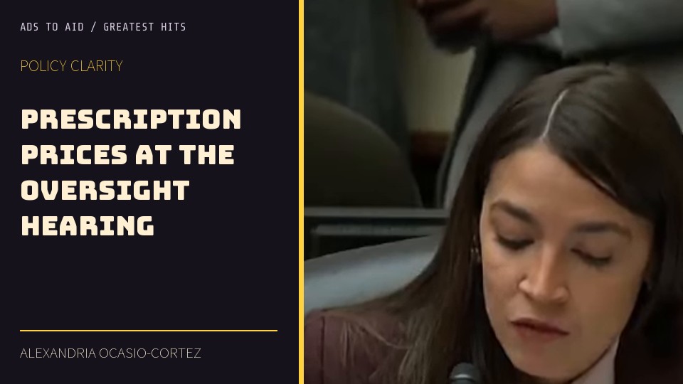 Watch Prescription prices at the oversight hearing