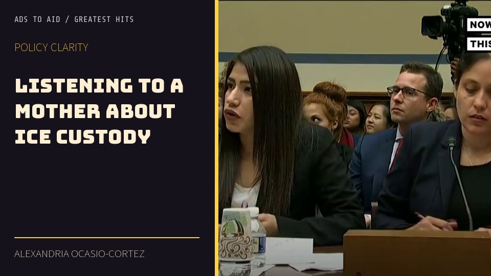Watch Listening to a mother about ICE custody