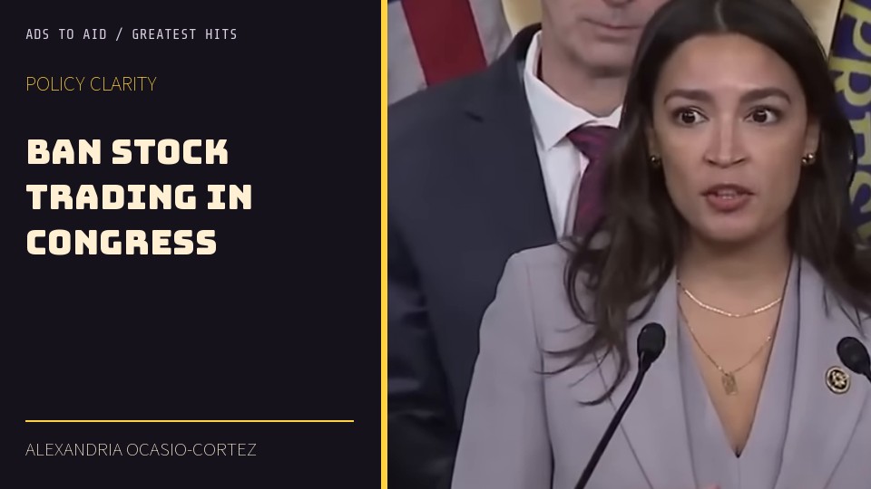 Watch Ban stock trading in Congress