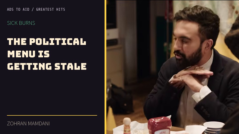 Watch The political menu is getting stale