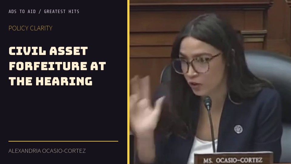 Watch Civil asset forfeiture at the hearing