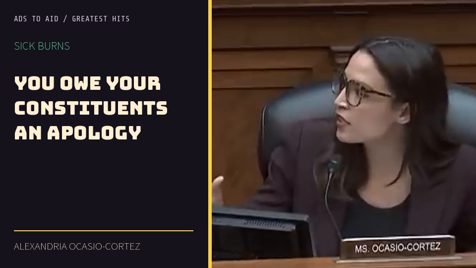 Watch You owe your constituents an apology